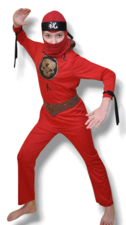 Ninja č.7  červený 